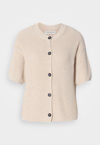 SHORTSLEEVE ROUND NECK - Kardigan - sandy melange