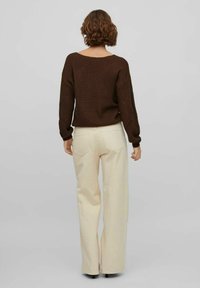 VILA WIDE FIT HIGH WAIST - Pernera ancha - birch
