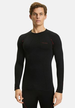 FALKE Wool-Tech Round Neck cold to very cold temperatures - Undershirt - black
