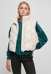 Karl Kani CROPPED PUFFER - Liemenė - light sand