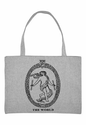 THE WORLD - Shopping Bag - mottled grey