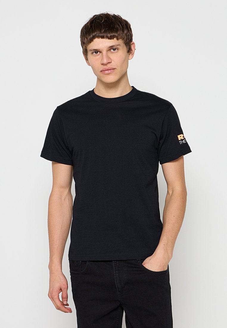 Replay T-shirt print zwart