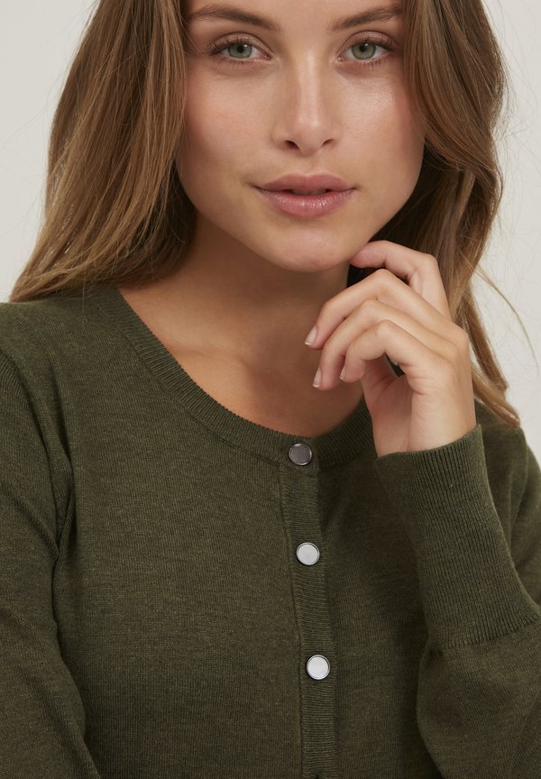 PZSara - Cardigan - grape leaf melange2