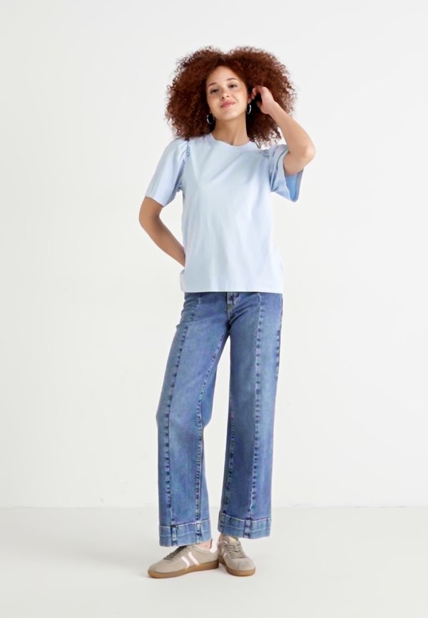 SLFPENELOPE RUFFLE TEE - Print T-shirt2