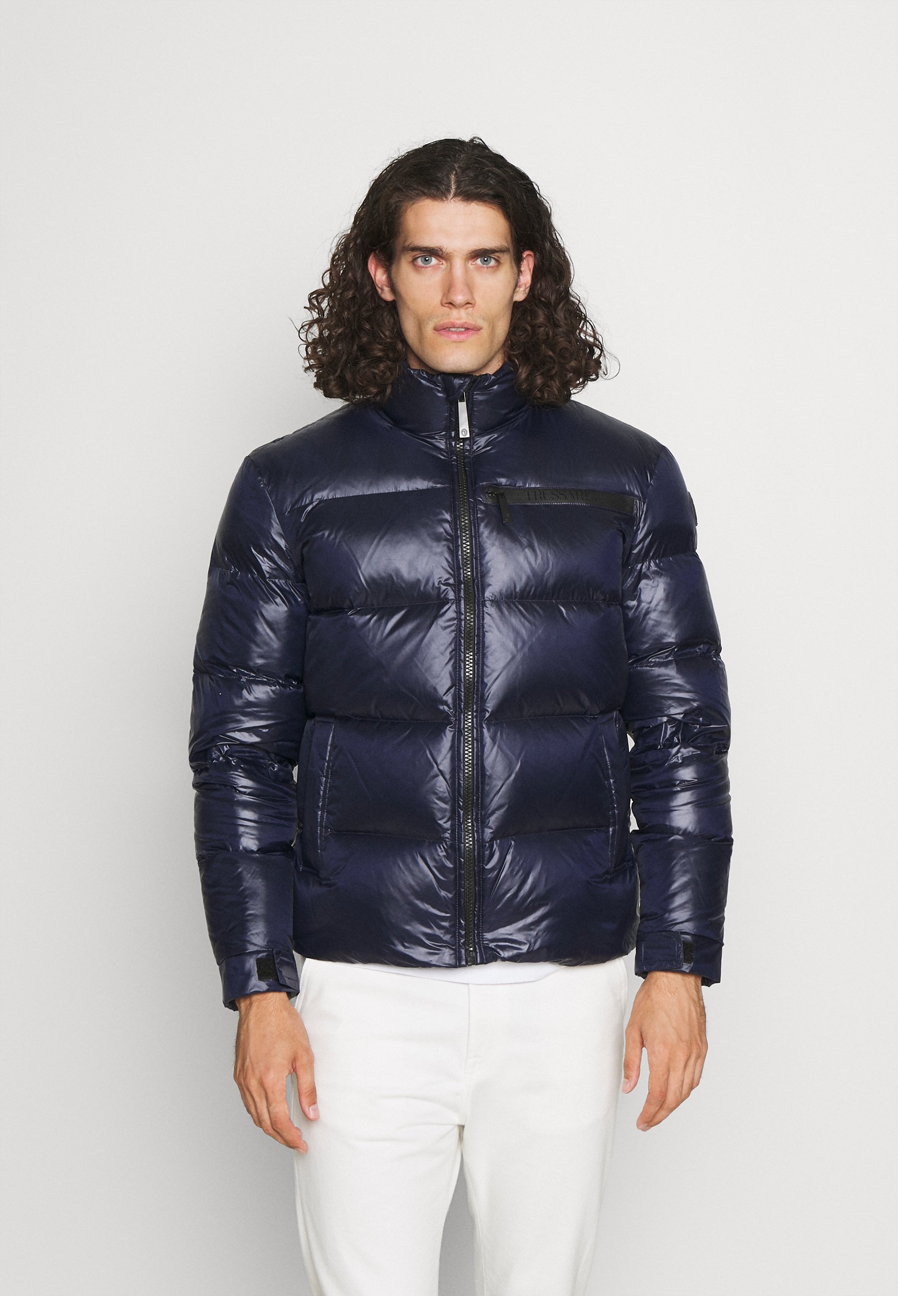 Trussardi MID COLLAR SHINY LIGHT - Piumino - blue/blu scuro - Zalando.it