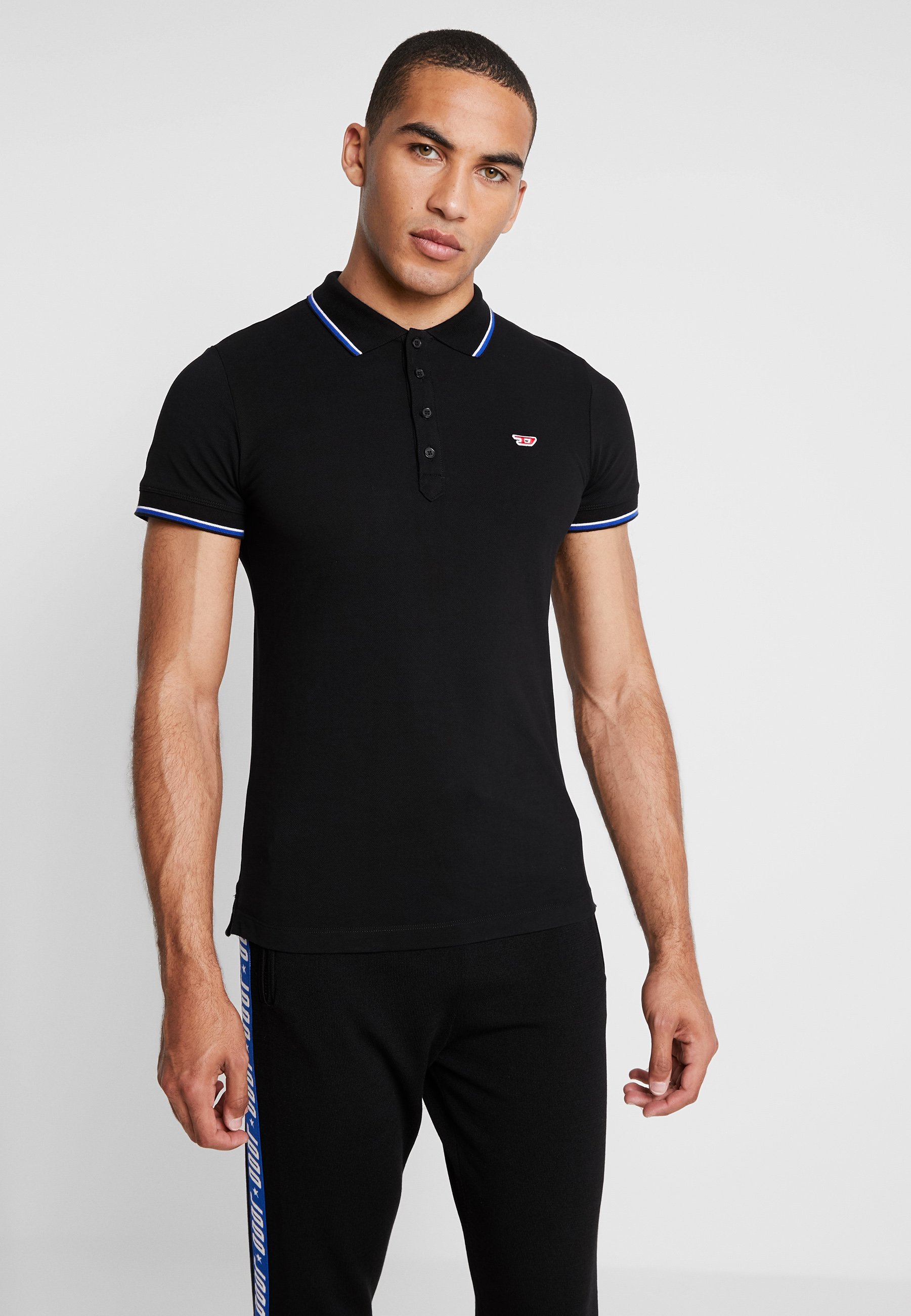 diesel polo shirt black