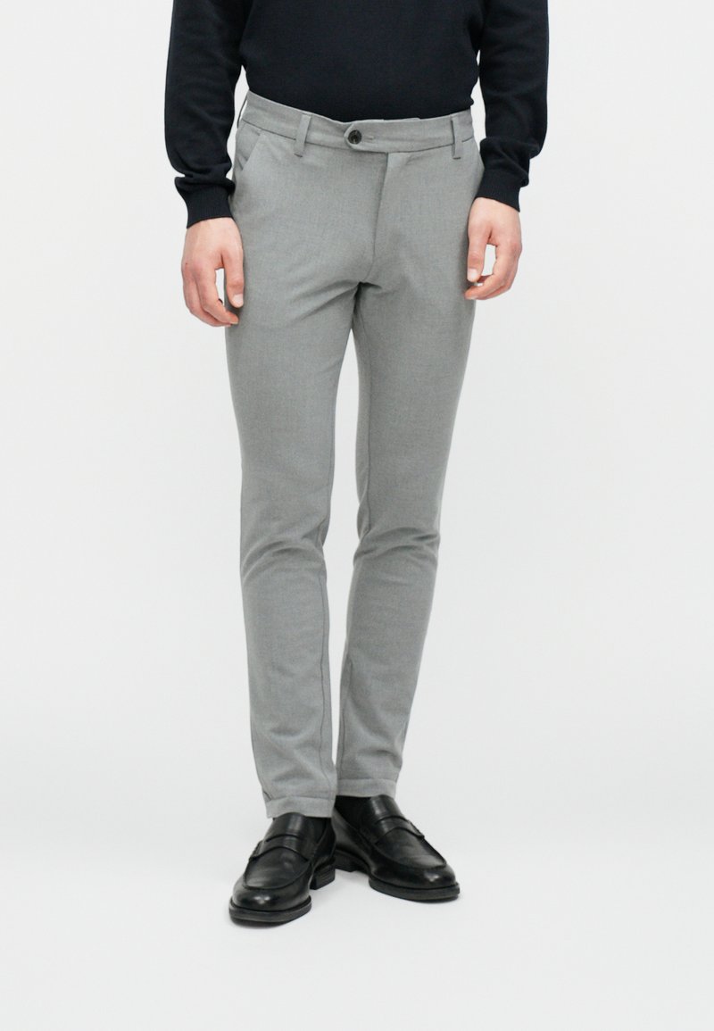 Jack & Jones MARCO CONNOR - Nohavice - grey melange