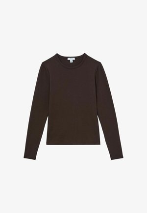 Reiss, Long sleeved top - chocolate brown