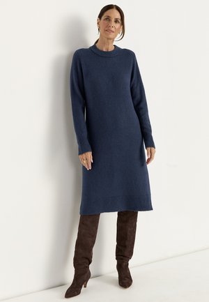 Cellbes of Sweden, KNITTED, SOFT DRESS - Strickkleid - dark blue