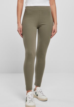 Urban Classics Leggings - Hosen - olive