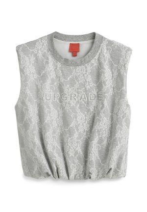 Twist, TWIST T-SHIRT T-SHIRT WITH EMBROIDERY - Blouse - grey