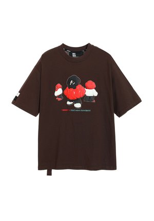 Camiseta estampada - brown