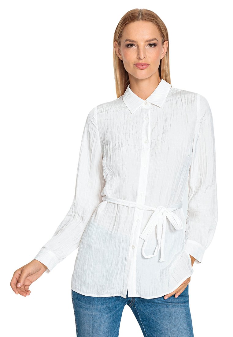 heine Overhemdblouse wit heine Overhemdblouse wit