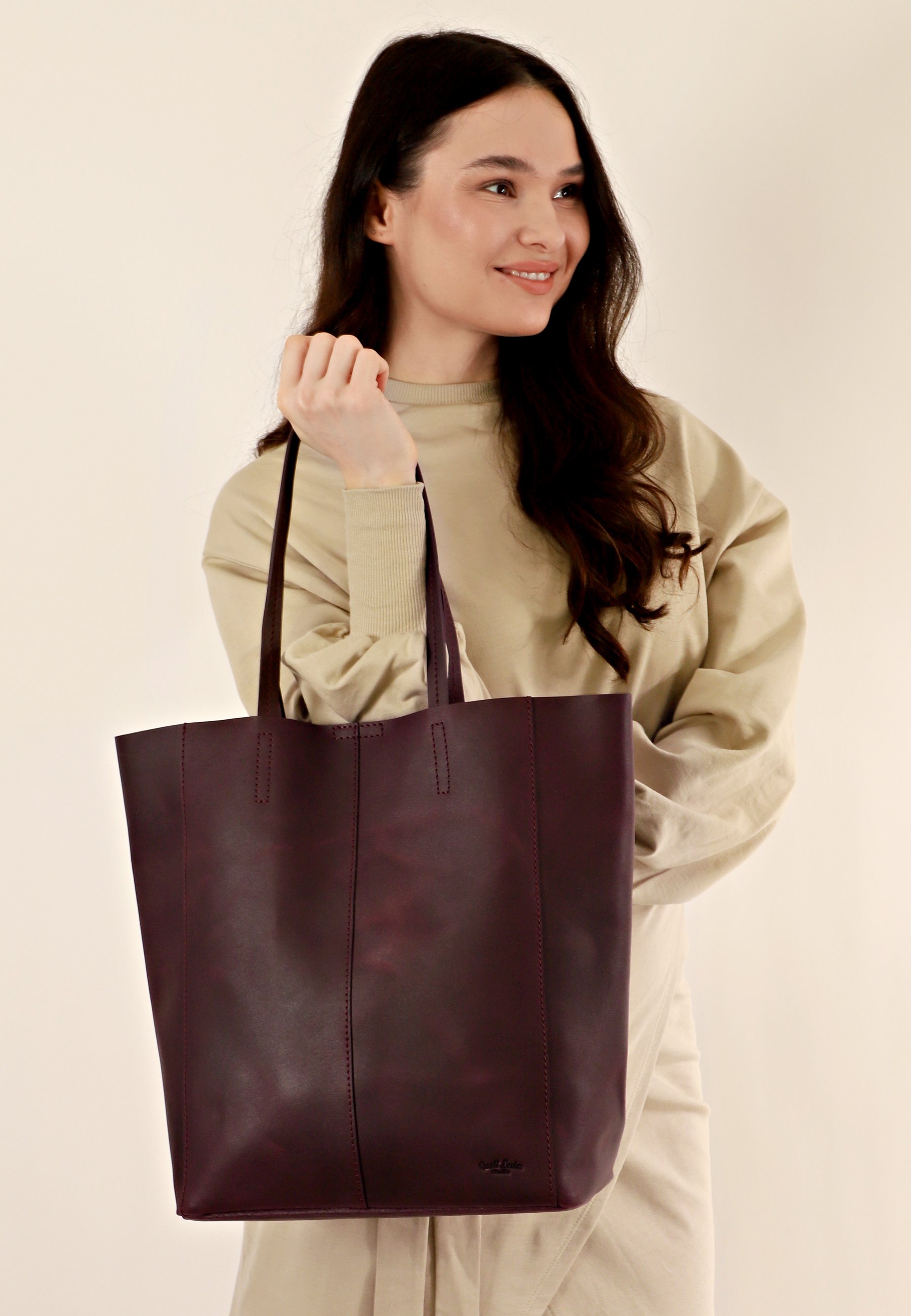 Gusti Leder Shopping bag - burgundy/rosso - Zalando.it