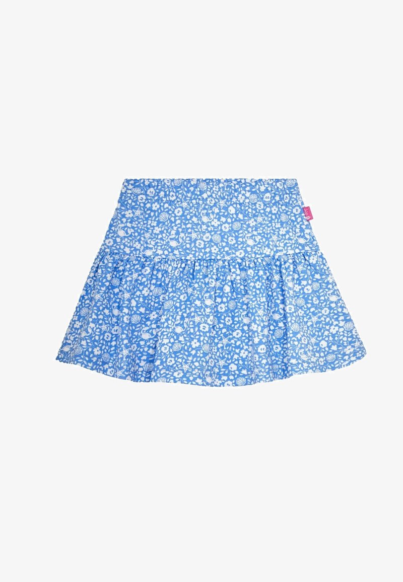 JoJo Maman Bébé NAUTICAL DITSY REGULAR FIT - A-vonalú szoknya - blue nautical ditsy floral
