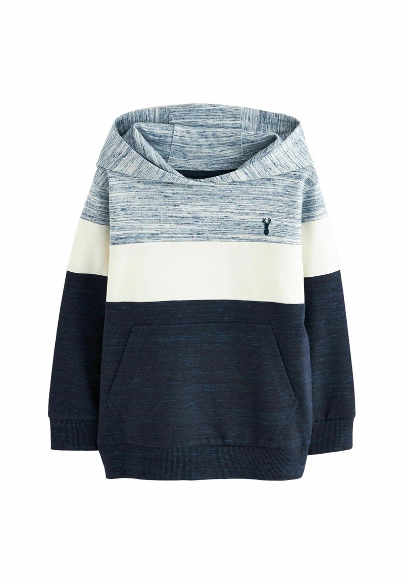 Next COLOURBLOCK - Sweat à capuche - navy blue  cream marl