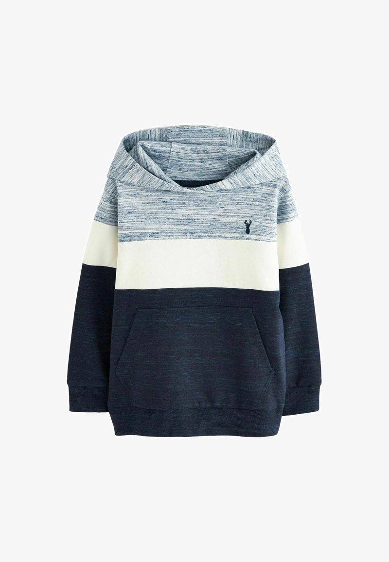 Next COLOURBLOCK - Sweat à capuche - navy blue  cream marl