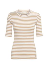 DAGNA STRIPED - T-shirt med print - alabaster pure white stripe