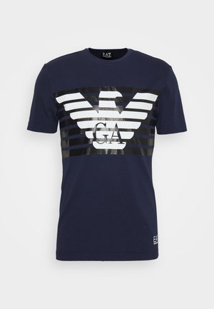Print T-shirt - dark blue