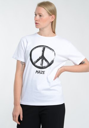 Maze PEACE - T-shirts print - white
