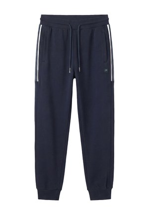 Antony Morato, TROUSERS REGULAR FIT WITH TAPE ON 2 LEG  SIDES AND RUBBER PATCH - Trainingsbroek - blue-grey