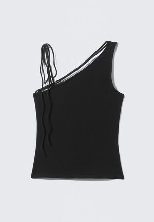 SLIM FIT ONE SHOULDER - Débardeur - black