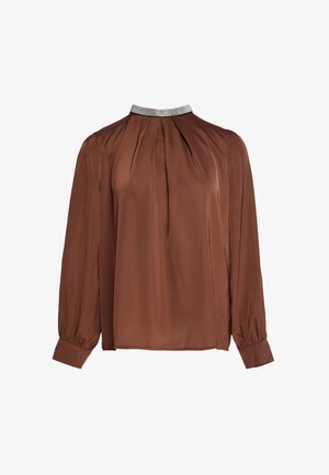 faina, Bluse - coffee
