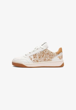 Ed Hardy ACE LOW - FLAMES - Sneaker low - white tan