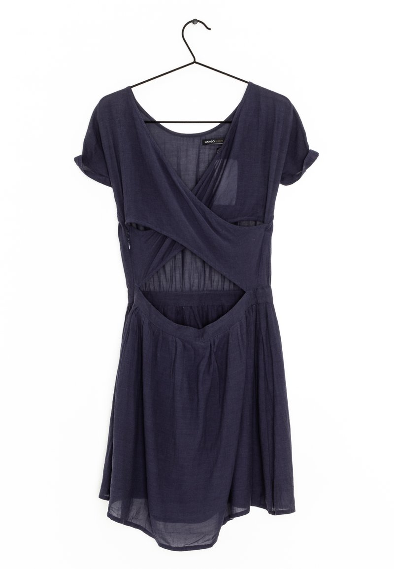 Mango Robe de jour blue/bleu marine (Seconde main) ZALANDO