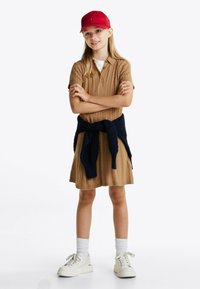 Tommy Hilfiger - CABLE - Vestido de punto - hickory heather Imagen en miniatura 1