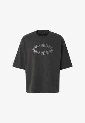 FAVELA, CYRILLIC THORN T-SHIRT - T-shirt print - vintage black
