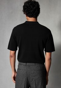 Next SHORT SLEEVE BUBBLE ZIP -REGULAR FIT - Polo - black