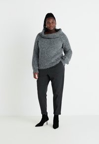 ONLY Carmakoma CARMARIE OFF SHOULDER  - Svetr - medium grey melange