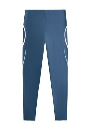 OYSHO, HIGH-RISE COMPRESSIVE CORE-CONTROL ANKLE-LENGTH LEGGINGS - Legging (type pantalon) - mid grey-blue