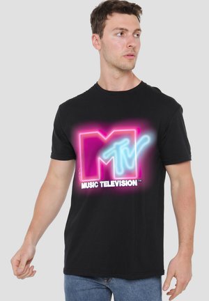 MTV NEON SIGN LOGO - Print T-shirt - black