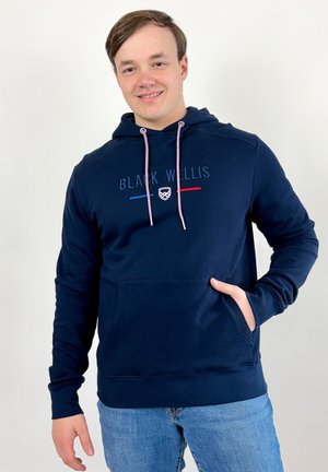BLACK WELLIS, Sweat à capuche - bleu marine