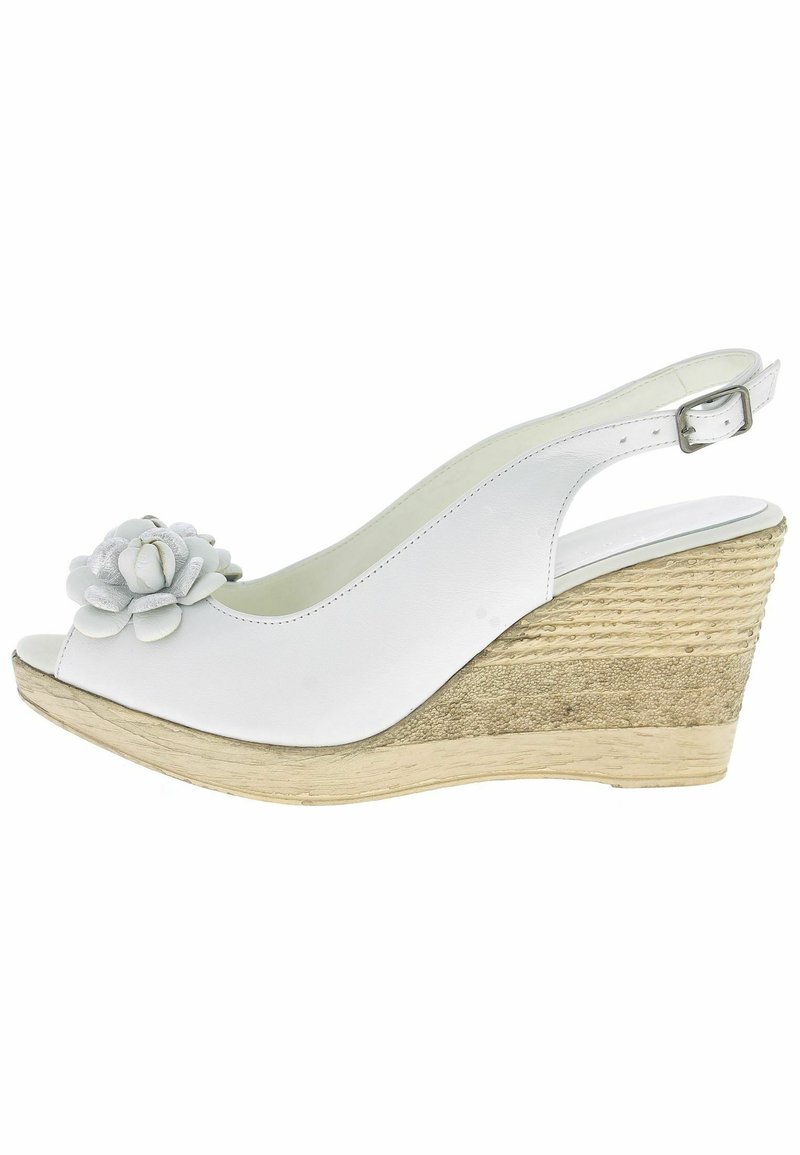 Damen Pumps | Andrea Conti High Heel Peeptoeweiß silber/weiß - LT47580 Damen Pumps | Andrea Conti High Heel Peeptoeweiß silber/weiß - LT47580