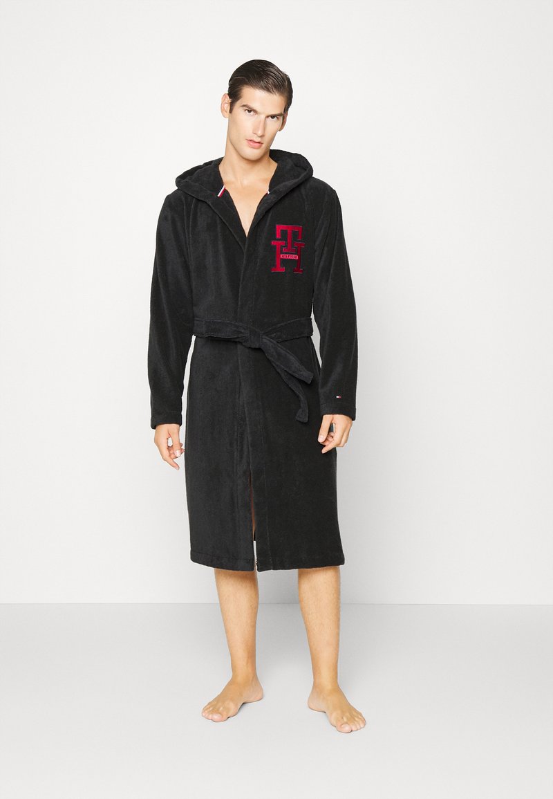 Tommy Hilfiger BATHROBE INTERLOCK Bademantel desert sky/hellblau