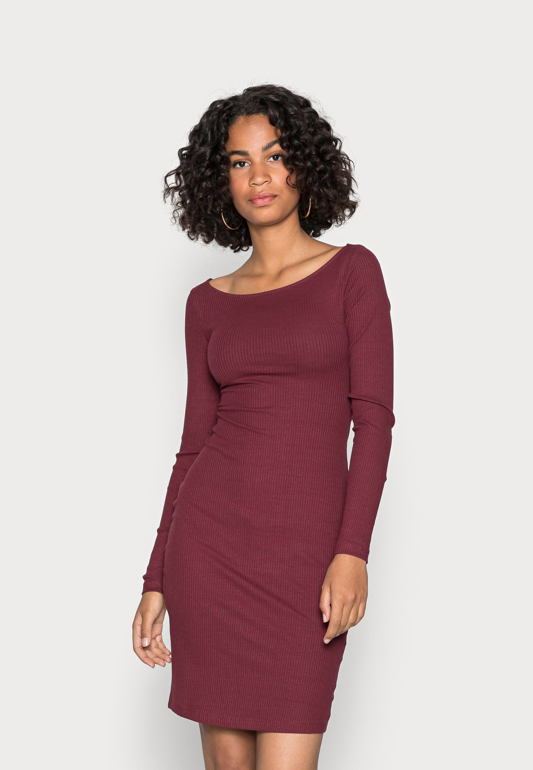 Anna Field Jumper dress - bordeaux 
