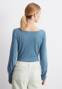 Marc O'Polo BOAT NECK - Pikkade varrukatega topp - hazy blue
