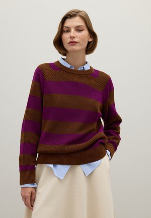 Jumper - brown purple
