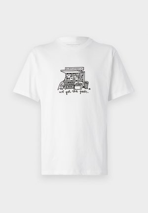 Cleptomanicx GOT THE GOODS - Print T-shirt - white