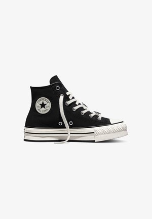 Converse, HIGH-TOP SHOE CHUCK TAYLOR ALL STAR LIFT DOUBLE STACK PLATFO UNISEX - Zapatillas altas - black white sliver-coloured