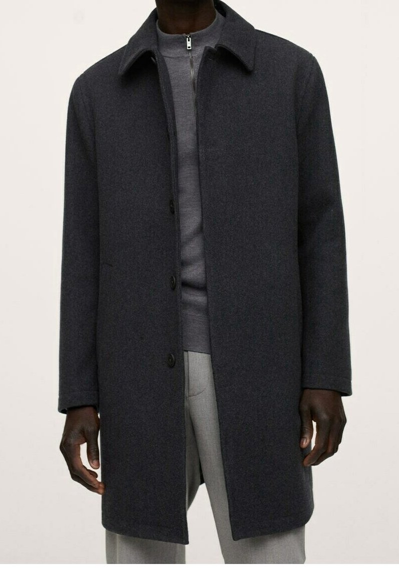Mango Klassisk frakke - mottled dark grey