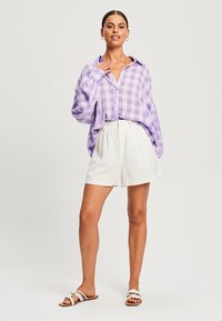 THE FATED VAL OVERSIZE  - Blusa - lavender gingham