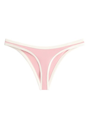 OYSHO, CONTRAST TRIM U-CUT MEDIUM-COVERAGE BIKINI BRIEFS - Bas de bikini - pink