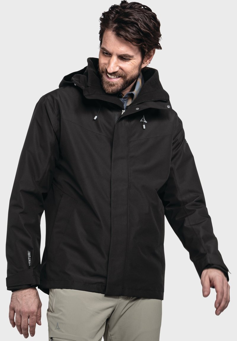 Schöffel DOPPEL 3IN1 STYLE OKERE - Giacca hard shell - schwarz