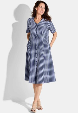 Blusenkleid - blue   white   patterned