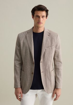 PIOMBO Blazer jacket - beige brown