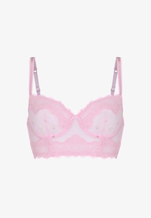 Hunkemöller, HUNKEMÖLLER NON-PADDED UNDERWIRED LONGLINE BRA CAMELLIA - Bügel BH - pink